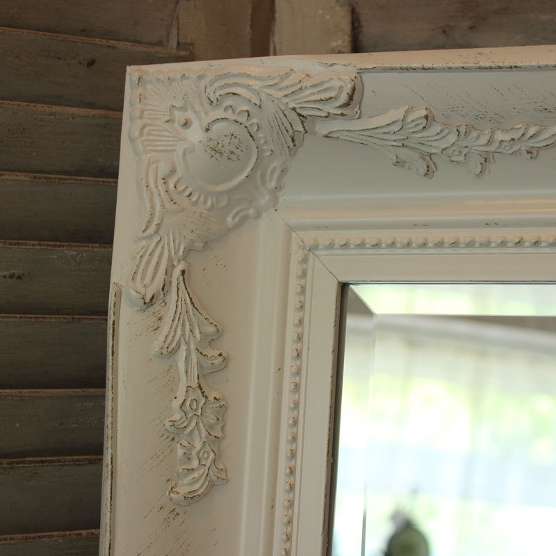Cliveden Rectangle Mirror, White