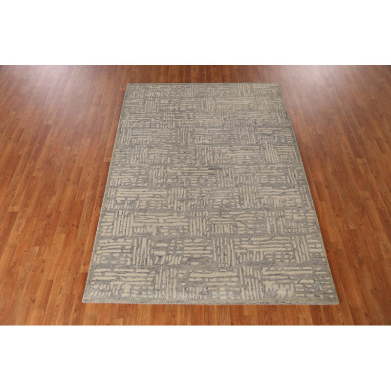 Tapis indien moderne fait à la main
