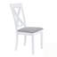 Ensemble de table de salle à manger 5 pièces avec 4 chaises à dossier en X-737991389
