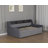 Twin Size Daybed with Trundle, Upholstery Daybed with LED Light ＆ Charging Station, Velvet Day Bed with Wood and Metal Frame