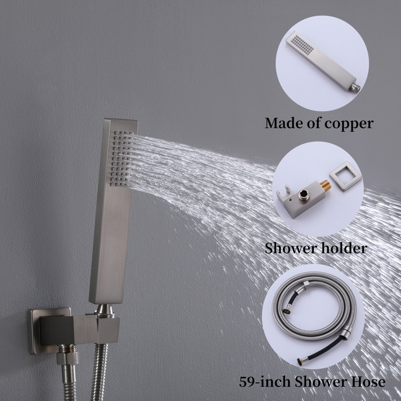 All-In-One Kit with Rough in-Valve, Brushed Nickel