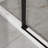 Matte Black Shower Door, 1/4"  6Mm  Tempered Glass, Waterproof Performance, Sliding Operation In Bathroom 44" - 48" Adjustable Width 6Mm Clear Seal, Modern Accessory