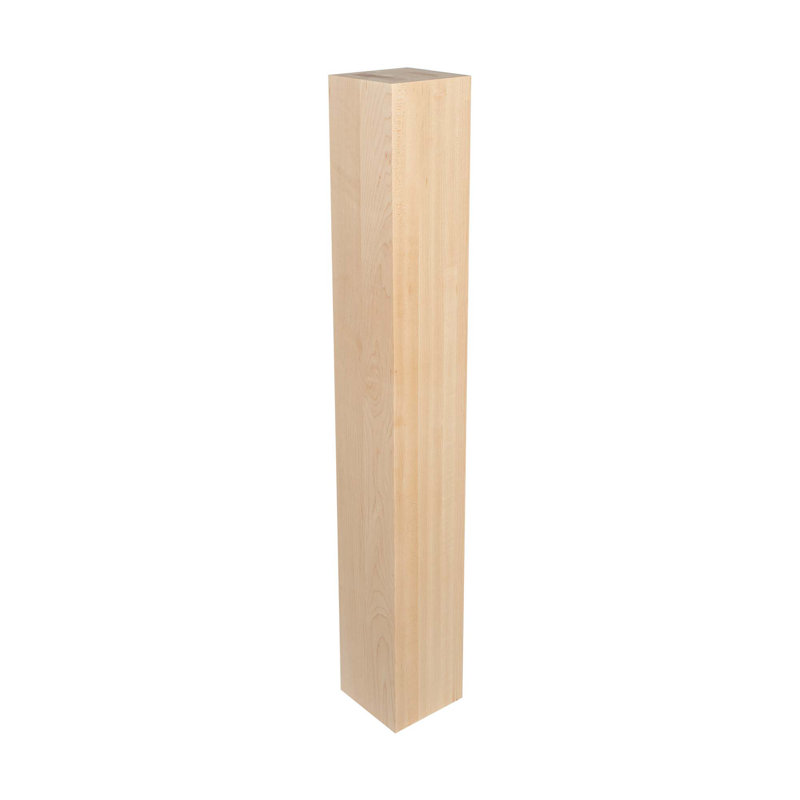 Pied d'îlot en bois massif H 35-1 / 4 po x 5 po Klyne, Érable, Paquet de 1