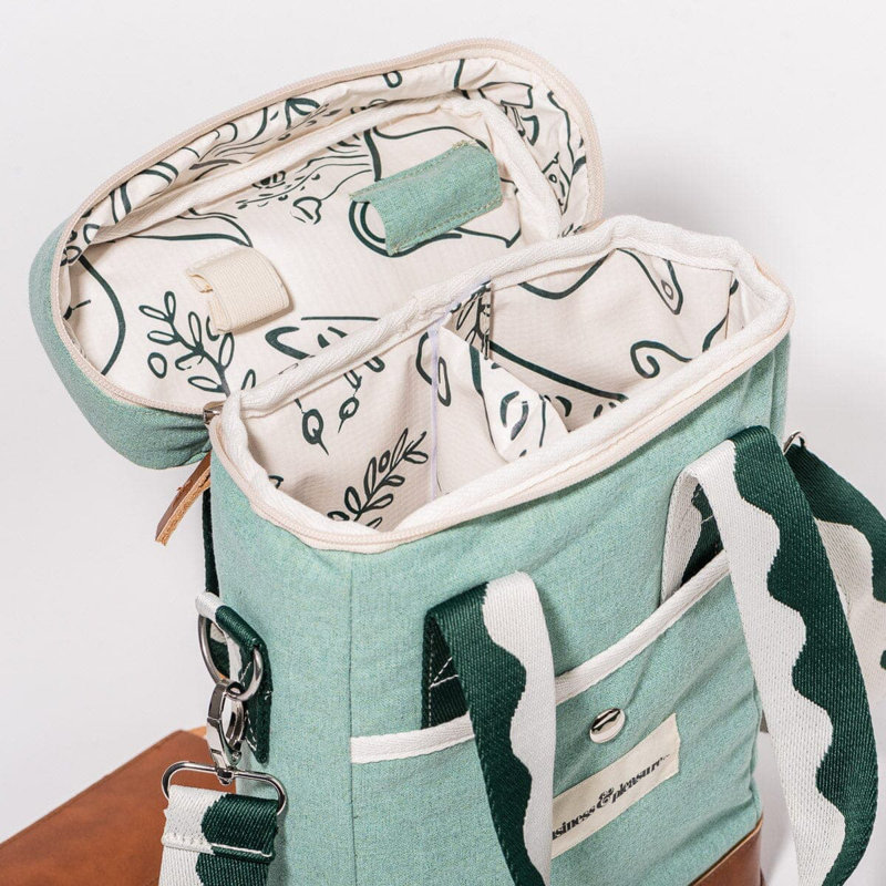 Wine Cooler Tote Bag, Green