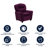 Contemporary Kids Recliner with Cup Holder-56801088