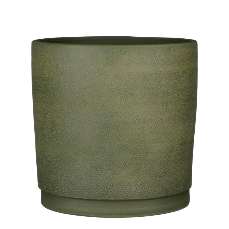 Allysyn Ceramic Pot Planter, Green, 35cm H x 36cm W x 36cm D