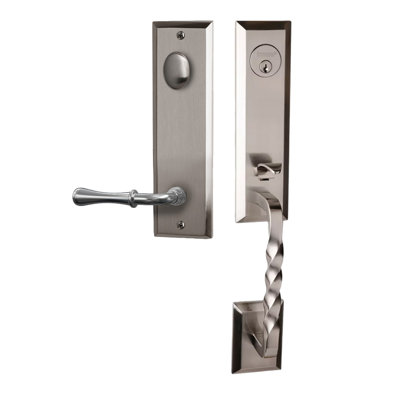 Bravura 915-931 Active Jacksonville Handleset with Huntsville Lever in Satin Nickel - L