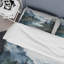 Ensemble de housse de couette gris et bleu minimalisme Forest Reflections II - Minimalisme-107146658