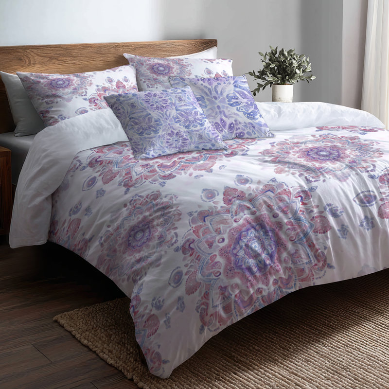 Ensemble de literie 5 pièces Boho, Housse de couette grand + 4 pièces supplémentair
