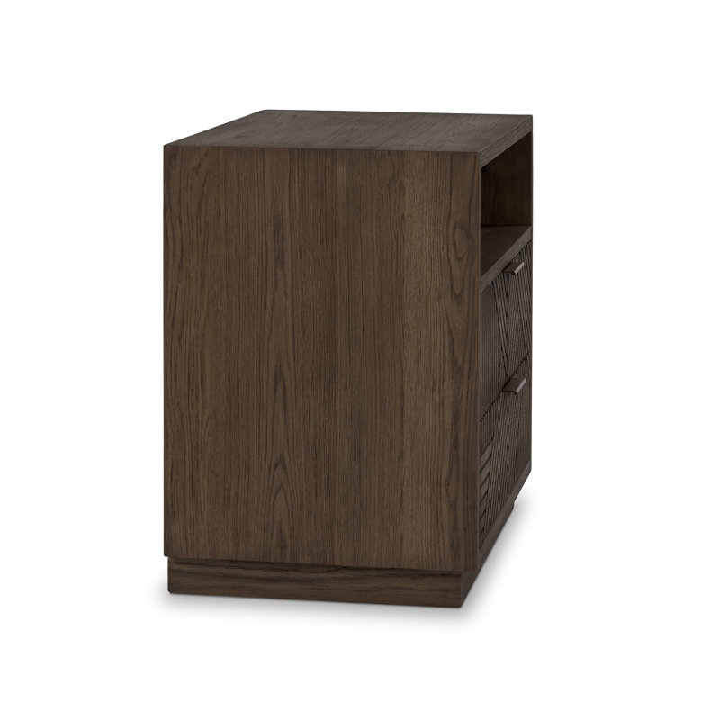 Santa Clara 2 - Drawer Nightstand, Toasted Brown