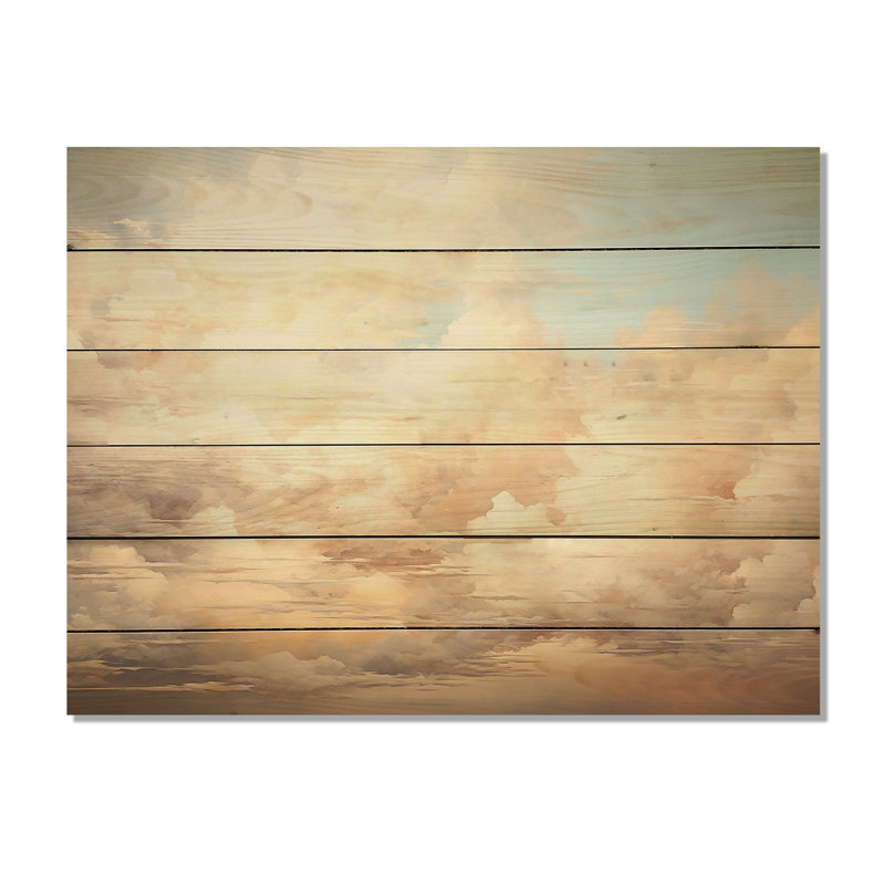 «Minimalisme beige», art mural en bois sur bois de pin naturel, H 24 po x l 32 po