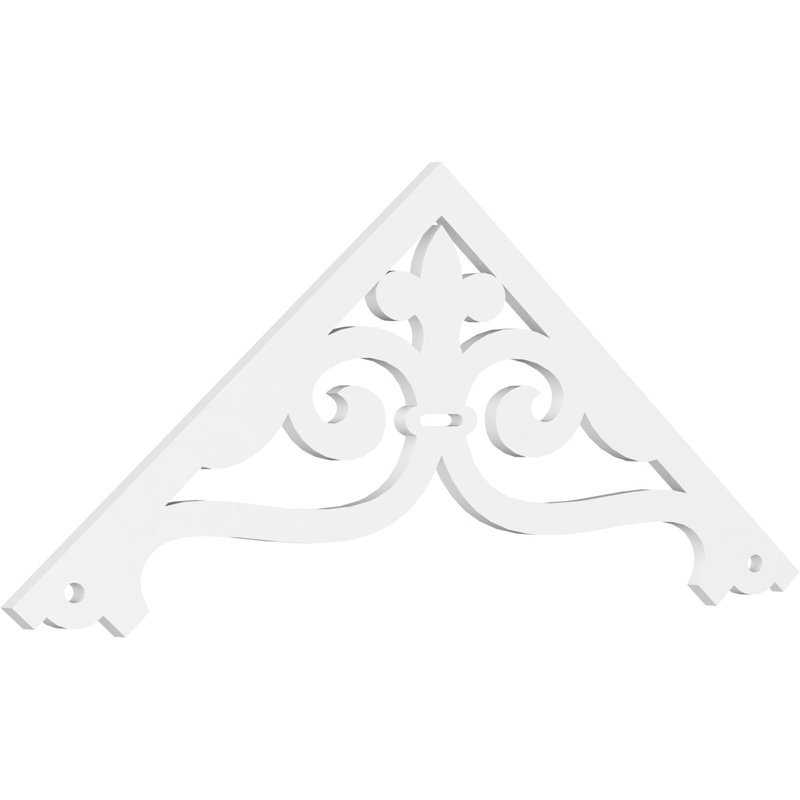Pignon en PVC de qualité architecturale Finley, H 27 po x l 72 po x P 1 po, 9 / 12