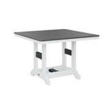 Berlin Gardens Garden Classic Regular Top With White Base Square Bar Table