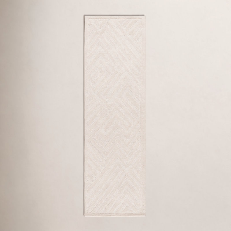 Tapis ivoire Mykonos 402, Tapis de couloir 2 pi 3 po x 8 pi