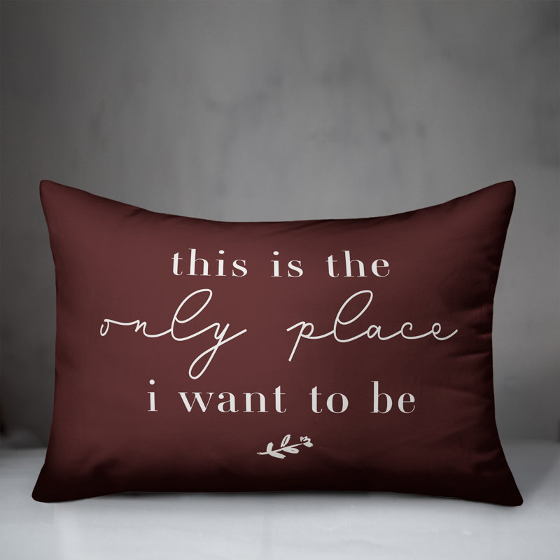 Coussin décoratif intérieur / extérieur en polyester , H 18 po x l 25 po, Marron