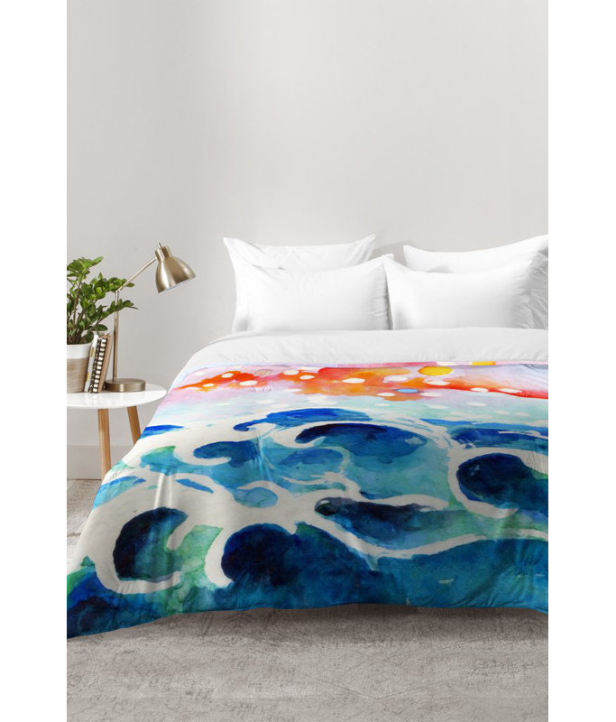 Ginette Fine Art Modern & Contemporary Abstract Comforter Set, Full/Queen Comforter + 2 Standard Shams