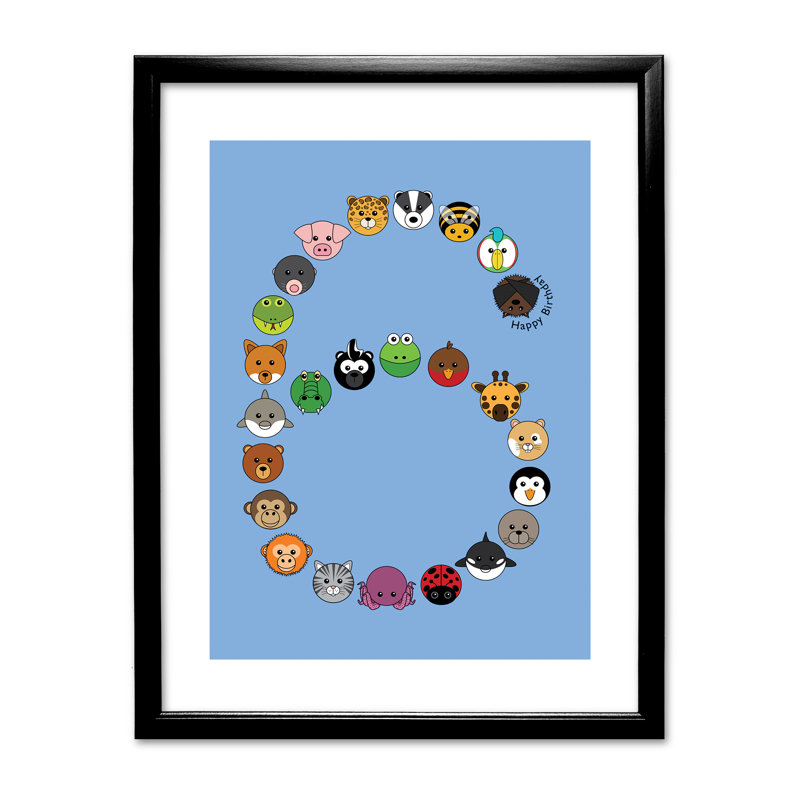 Single Picture Frame Print, Black