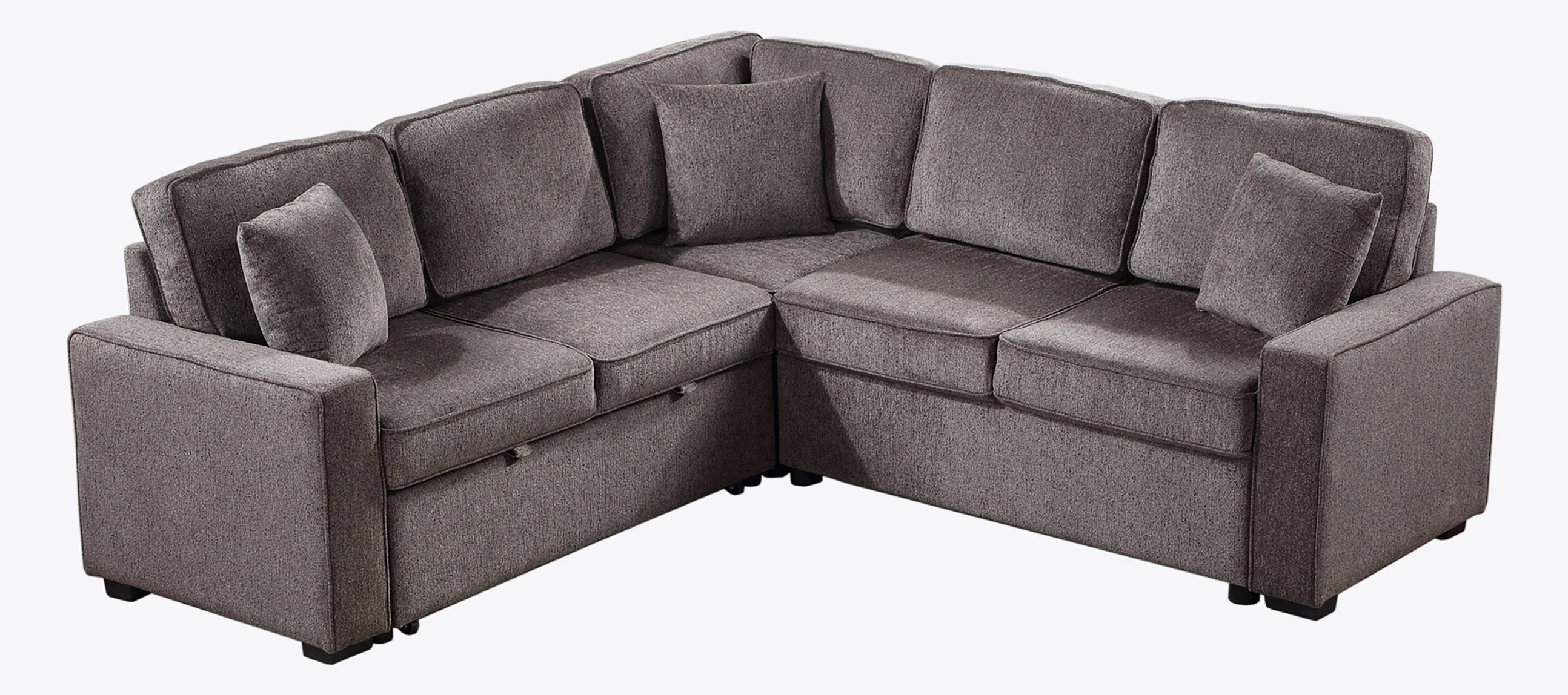 Latitude Run® Sectional Couch L Shaped Sofa Couch with Pullout Sleeper