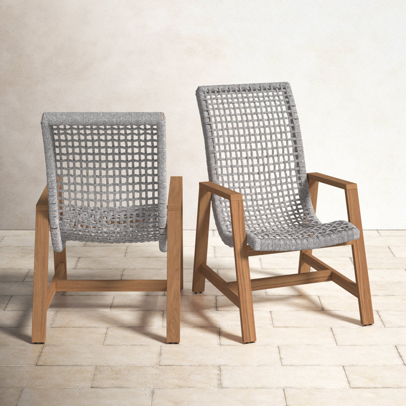 Birch Lane™ Demetri Teak Patio Chair & Reviews | Wayfair