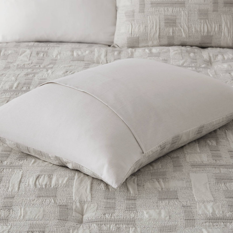 Ensemble de housse de couette en coton jacquard 3 pièces Cairo, Housse de couette double / grand + 2 taies décora