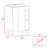 White 2-Shelf Rectangle Freestanding Vanity Cabinet