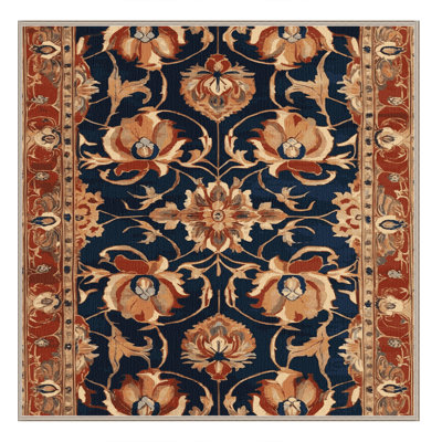 Machine Washable Persian Brown Area Rug