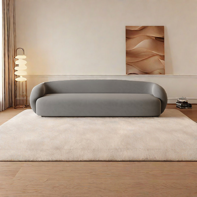 Banc rembourré Ruri Leathaire, Gris