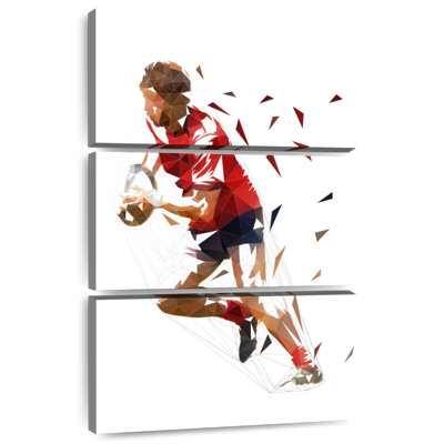 Sireci Geometric Rugby Player