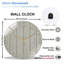 Horloge murale horloge murale moderne en verre 12 po