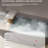 63" Luxury Matte Grey Solid Surface Freestanding Soaking Bathtub, Overflow And Center Drain, Efficient Design Bathtub In Grey, , Suitable For Bathroom