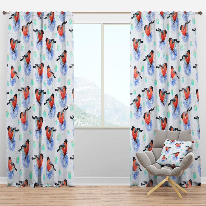 Panneau de rideau simple semi-diaphane avec passe-tringle Bullfinch, l 52 po x L 108 po