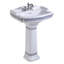 Lavabo de salle de bain rectangulaire 30 po avec trop-plein