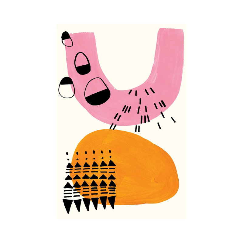 Folk by EnShape - Wrapped Canvas Gallery-Wrapped Canvas Giclée, 66.04 cm H x 45.72 cm W x 3.175 cm D