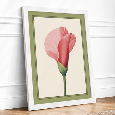 Pink Carnation Study Botanical - Framed Print