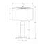 Lighting, lampe de table H 28 po, métal noir