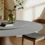Ikerne 5Pcs Gray Dining Table Chairs Set With Lazy Susan-1639582263