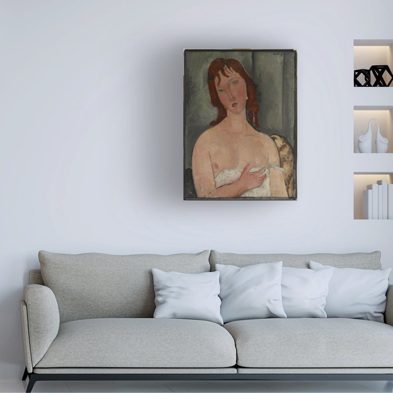 Amedeo Modigliani, portrait d'une jeune femme, 1916-1919, art sur toile, H 32 po x l 24 po