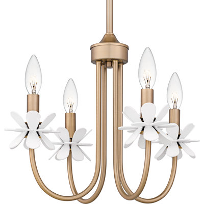 Lustre en bronze doré Moulden