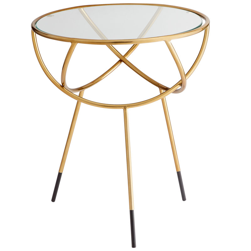 Table de bout en verre Gyroscope
