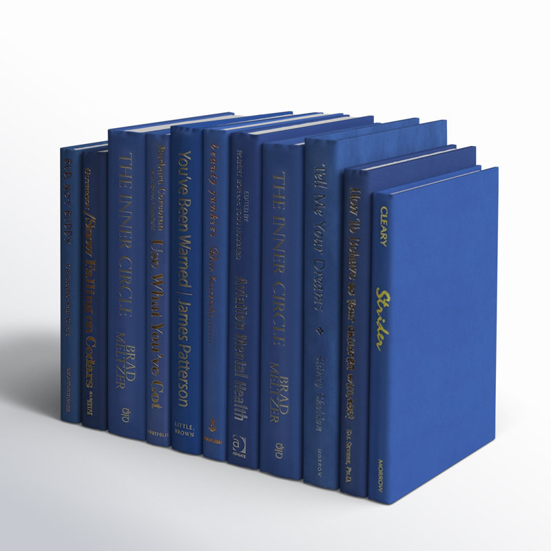 Decorative Books - Blue Jay Book Bundle - 1 Foot of Blue Books