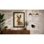 Alert Hare Botanical - Framed Print-1100836629-1100836627