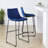 Seder Upholstered Counter Stool with Metal Frame-185747330