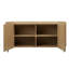 Tala 59" Wide Mindi Wood Sideboard, Natural