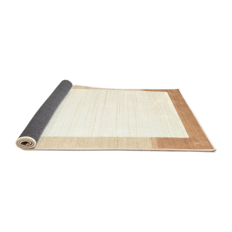Tapis contemporain brun / crème, Rectangle 7 pi x 9 pi