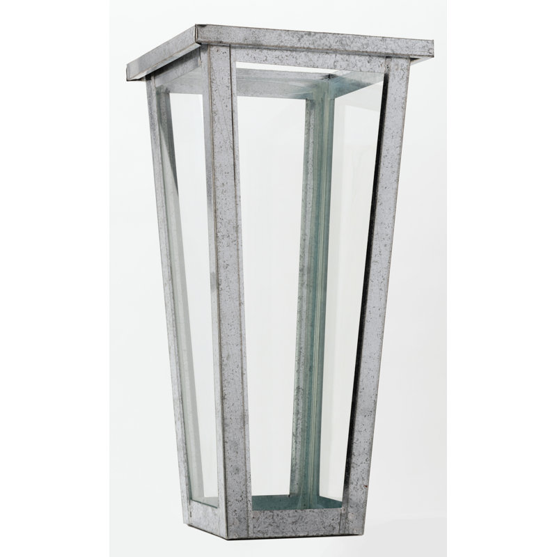 Nesbit Handmade Glass Floor Vase, 22" H x 11" W x 11" D, Silver