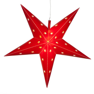 LED Fold-Flat 5-Point Star Light Lanterns