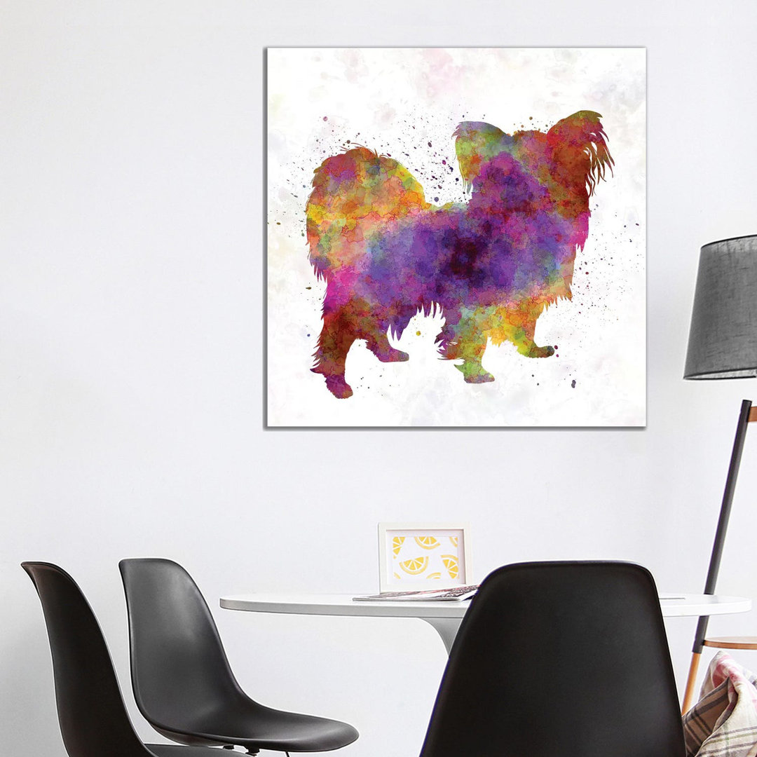 Papillon In Watercolour by Paul Rommer - Wrapped Canvas Gallery-Wrapped Canvas Giclée