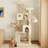 Filey 65.7'' H Carpet Cat Tree Condos and Scratching Posts Included, with Platforms and Hammock-778676897
