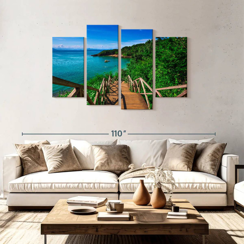 Azeda Beach Walkway, 48" H x 75" W