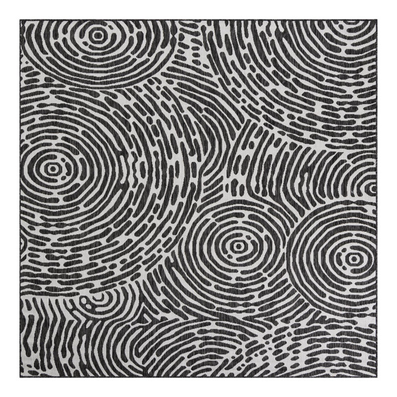 Geometric Indoor / Outdoor Rug, Square 7'10"